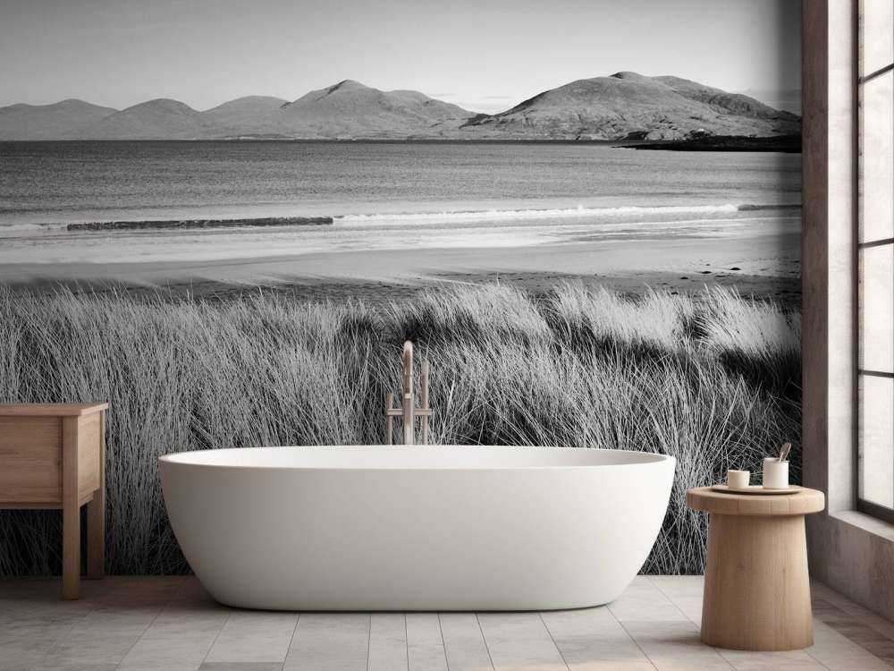 Marram gress, strand og fjell