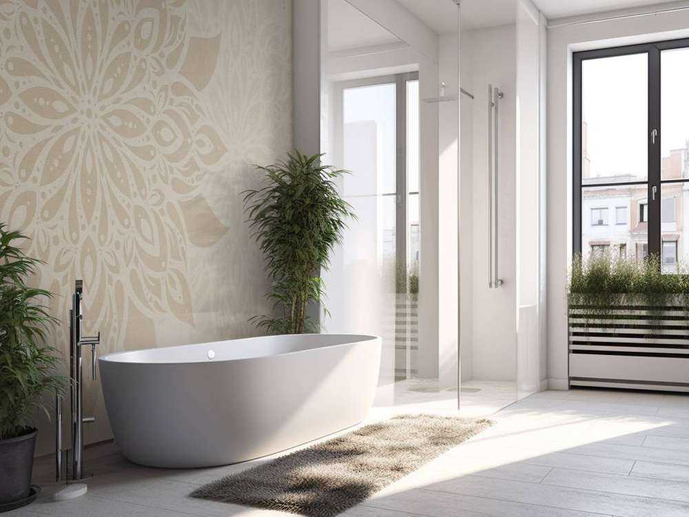 Beige Mandala Dobbeltrom