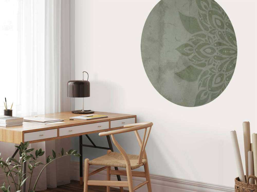 Grønn rustikk mandala