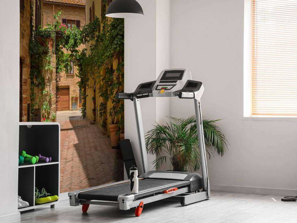 Italiensk gate med planter