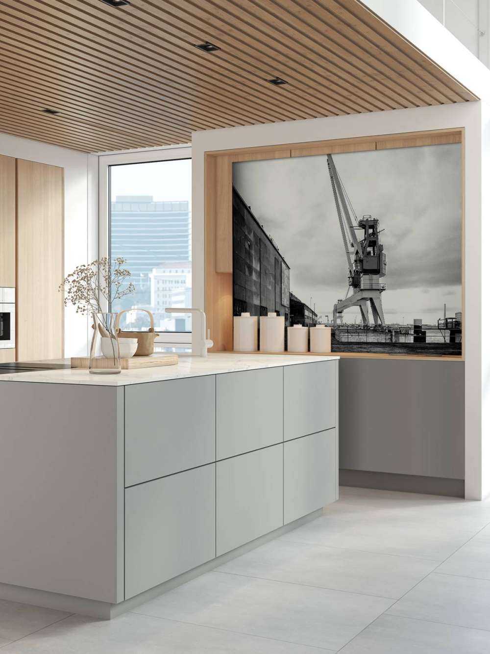 Havnekran på det tidligere RDM-stedet Heijplaat Rotterdam