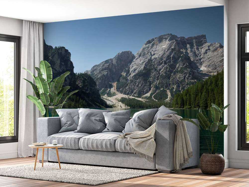 Lago di Braies fra en båt