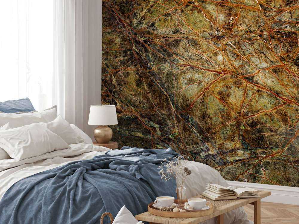 Marmor med fargede årer