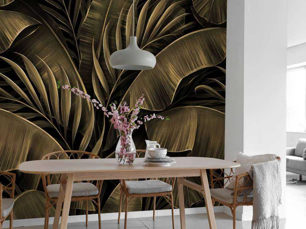 Banan og palmeblader