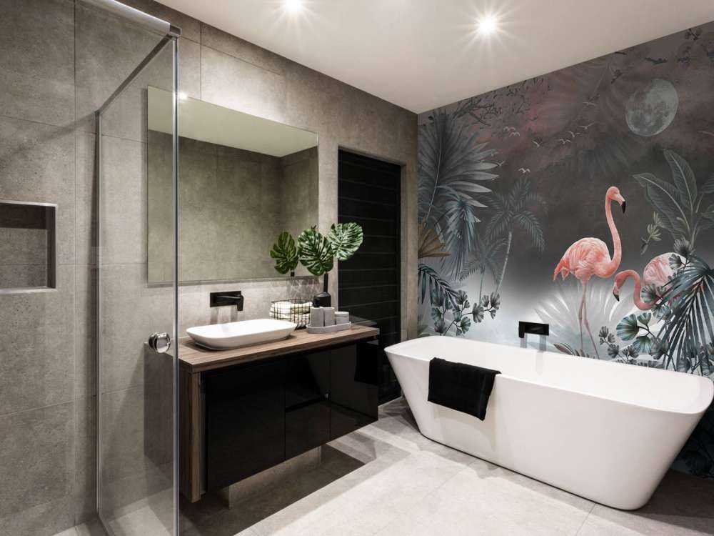 Flamingoer om natten