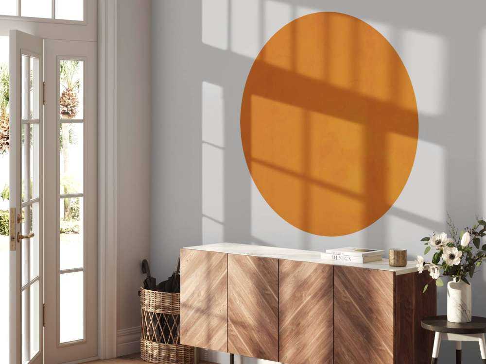 Gammel oransje betong