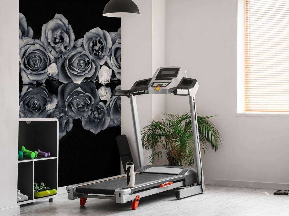 Rosebukett svart-hvitt