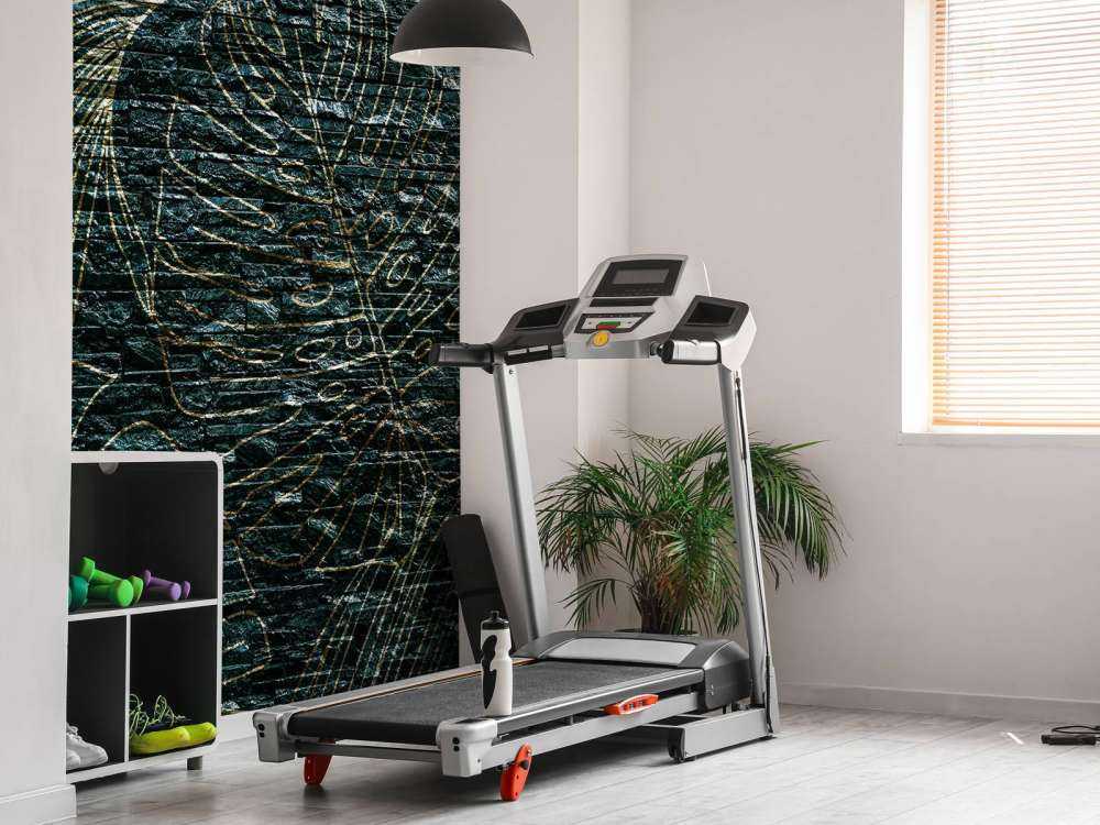 Väggritning med löv