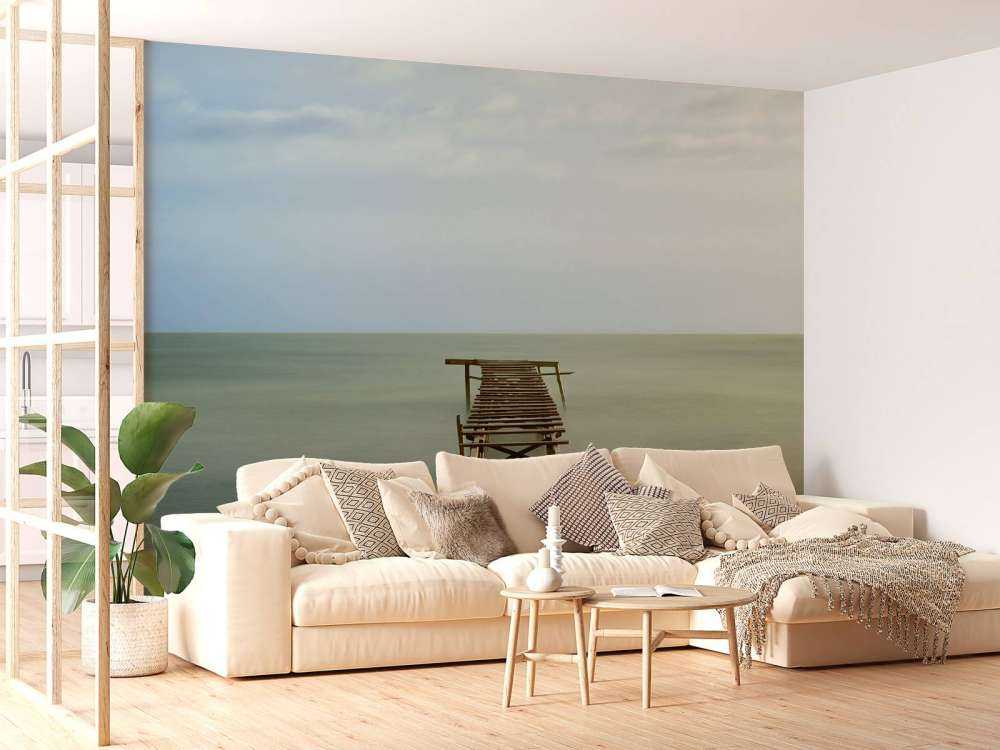 Gammal byggnadsställning av trä