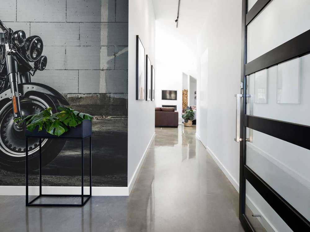 Vackert polerad motor