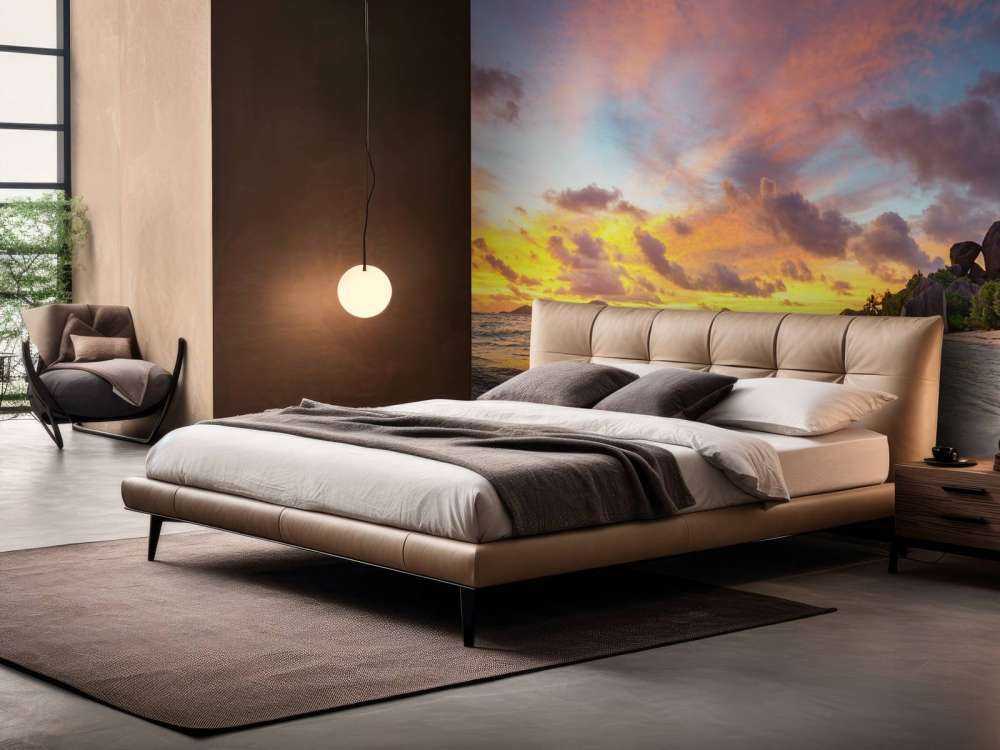 Solnedgång på tropisk strand