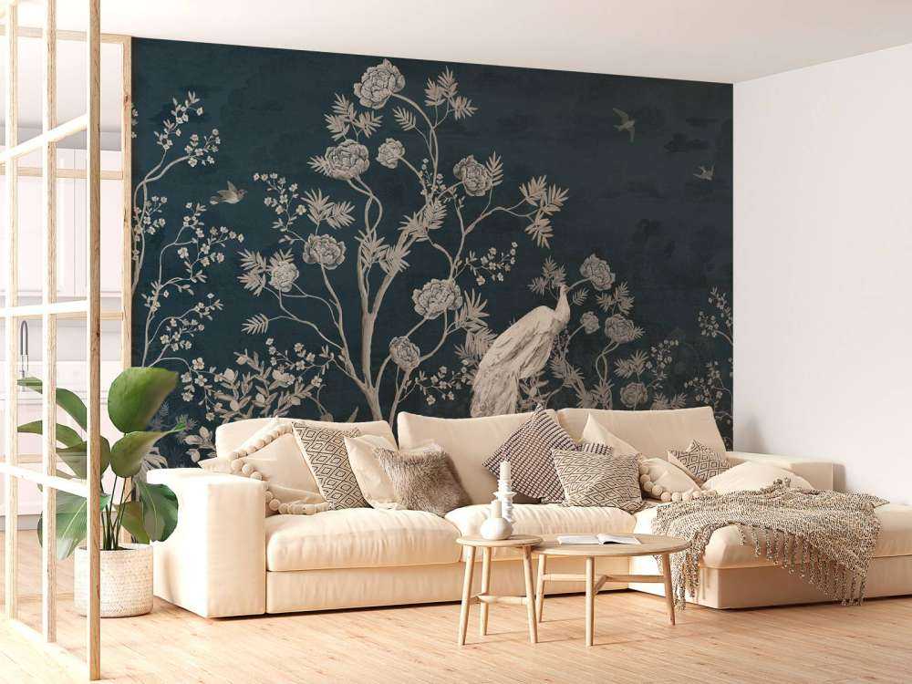 Påfågelprakt i Nattens Trädgård