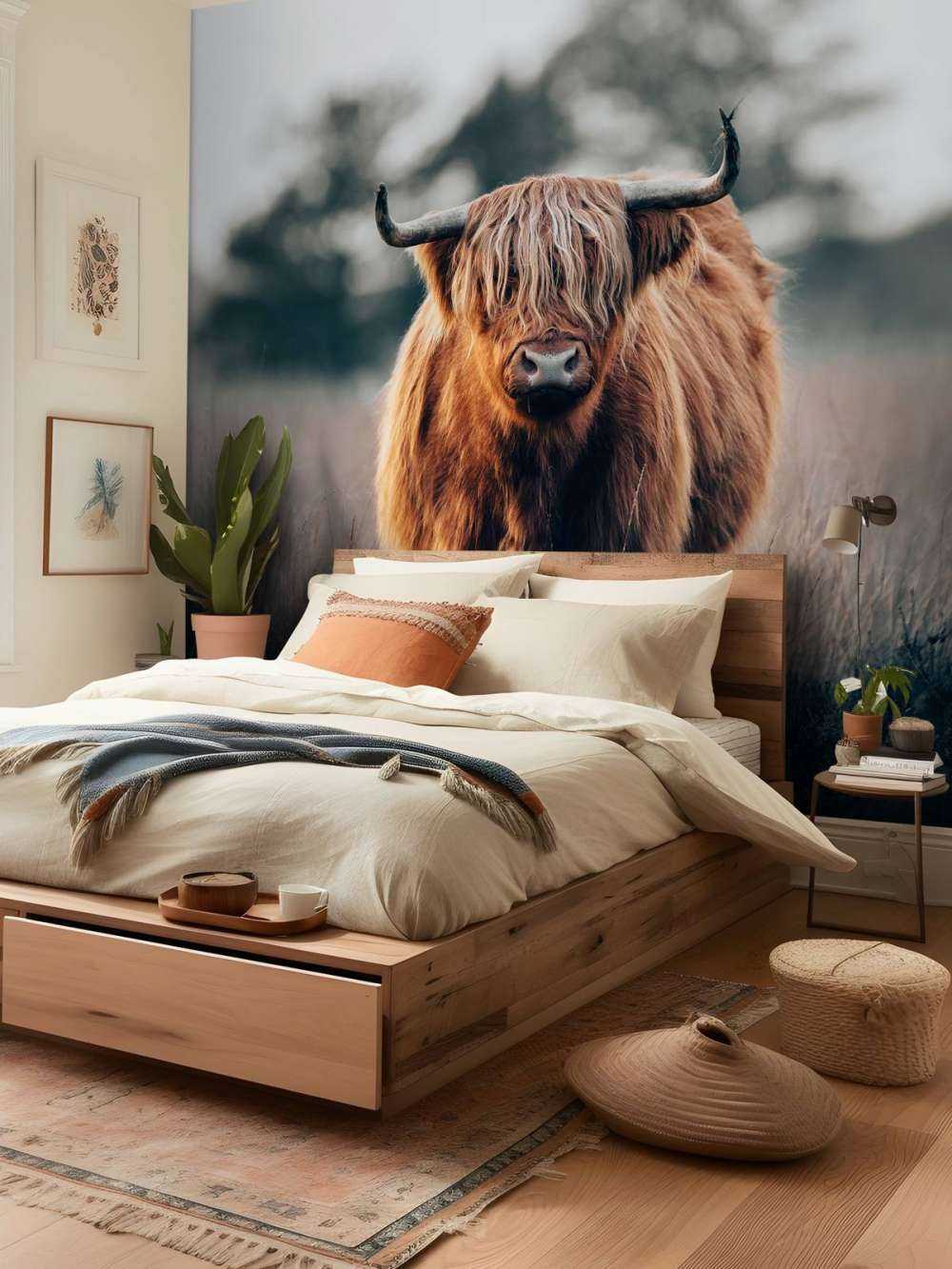 Porträtt av highland boskap