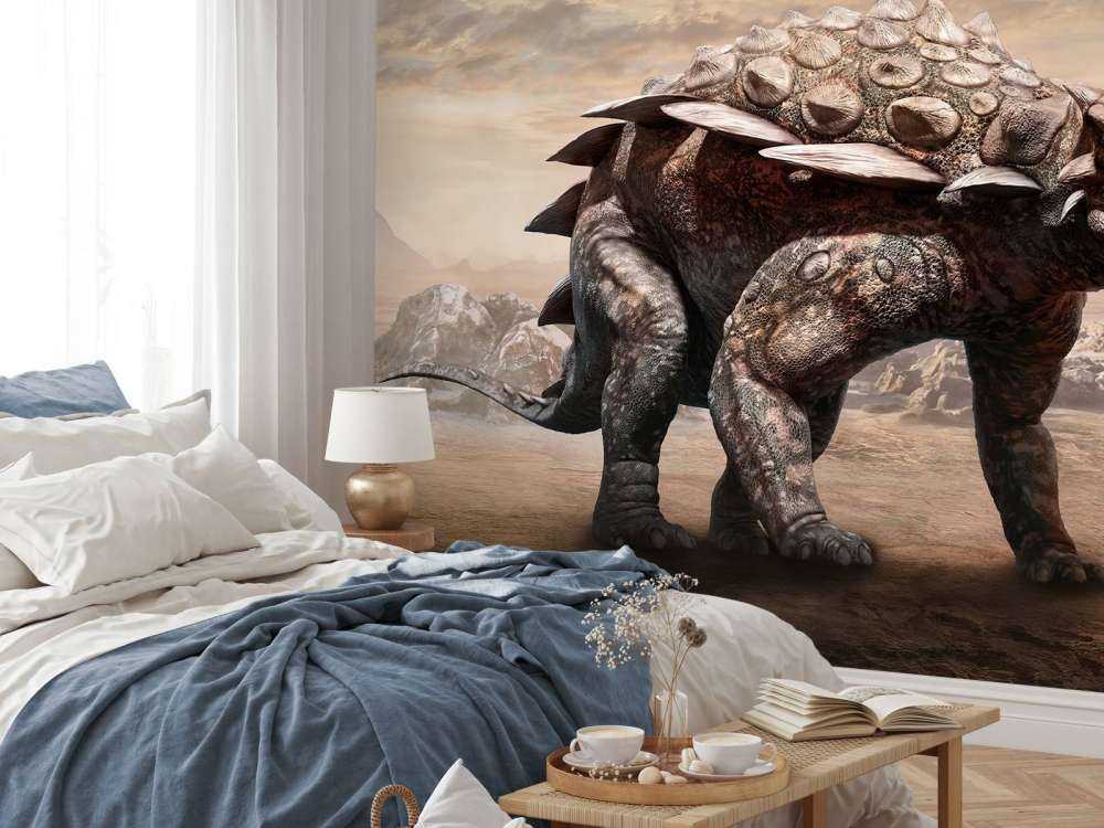 Dinosaurie i ett öde område