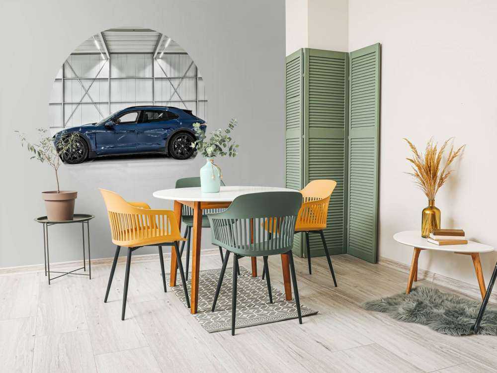 Porsche i industrihallen