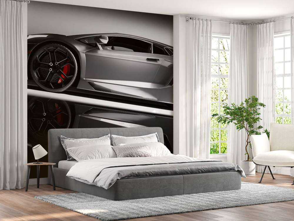 Grå Lamborghini