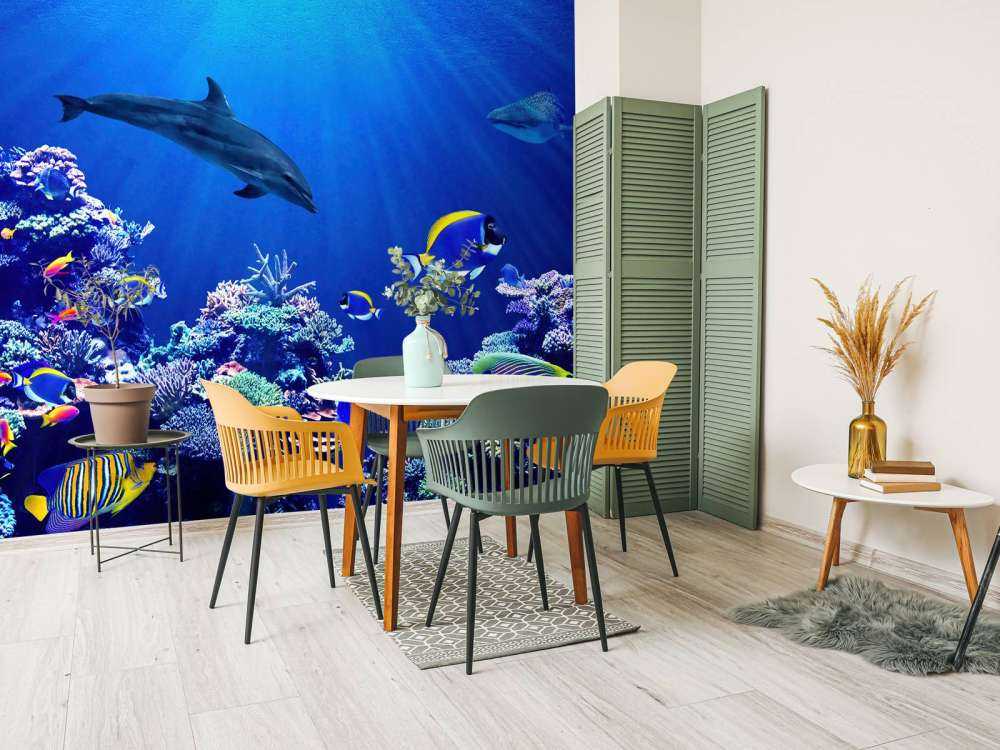 Undersøisk verden blå