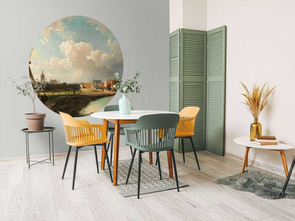 Udsigt over Haag fra Delft-kanalen i det syttende århundrøde