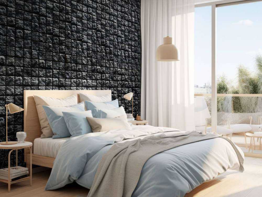 Firkantede sorte sten