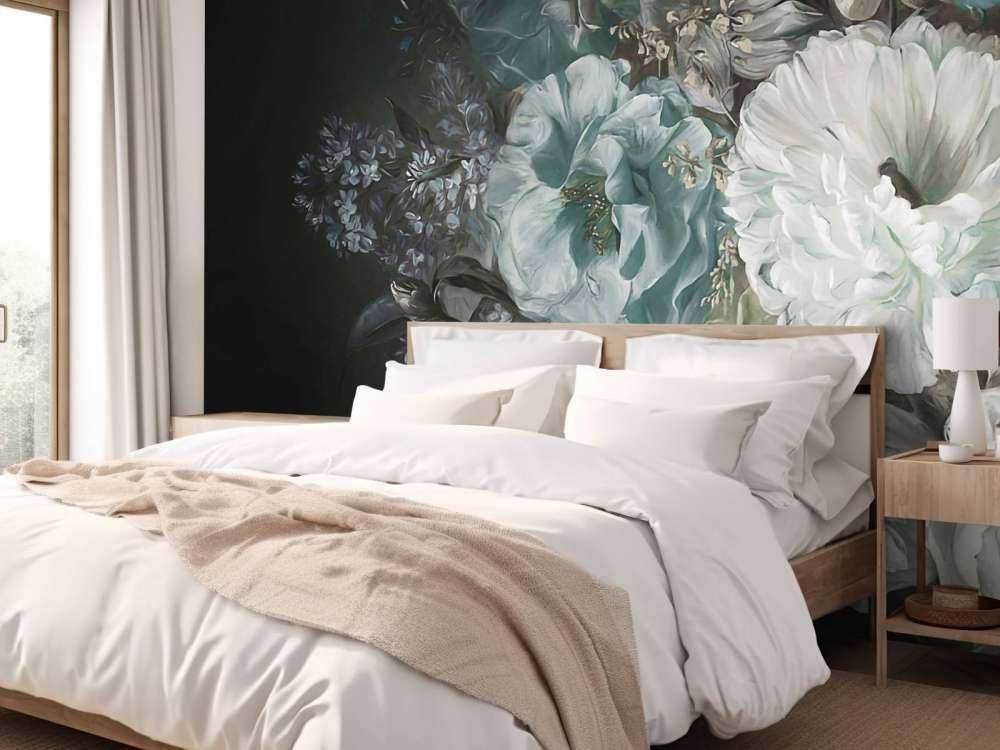 Bouquet med lilla blå