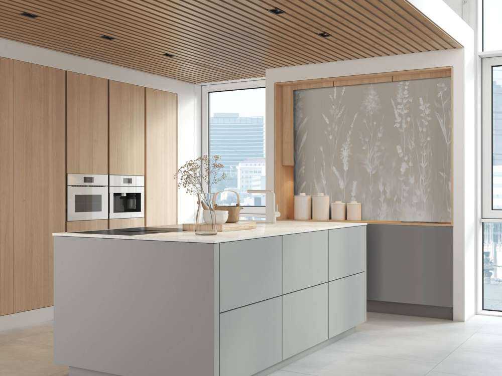 Lavendel Eng Sømløs Sand Beige