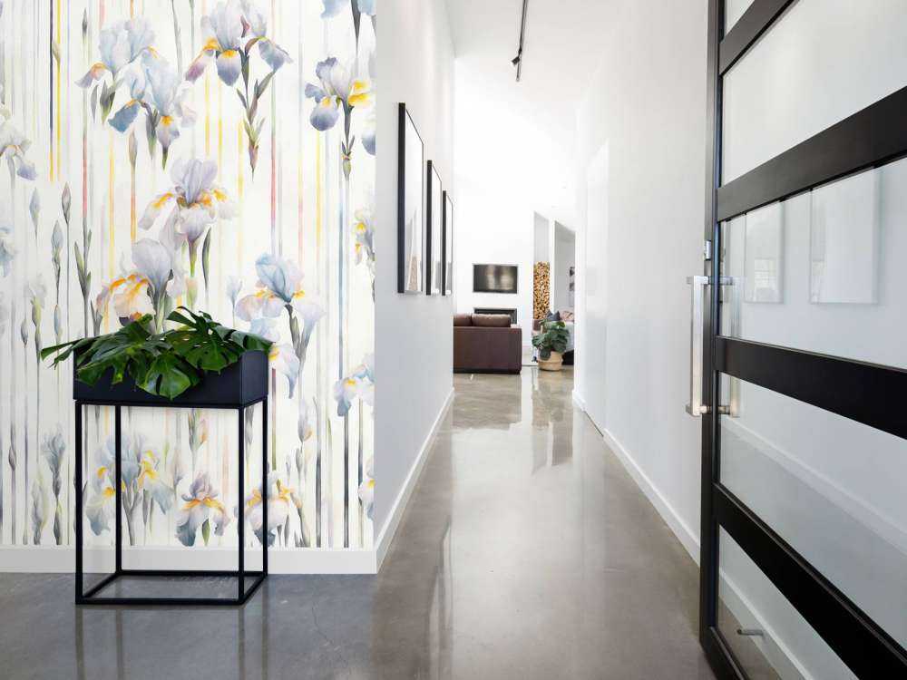 Irisser og Striber Sømløs Blå