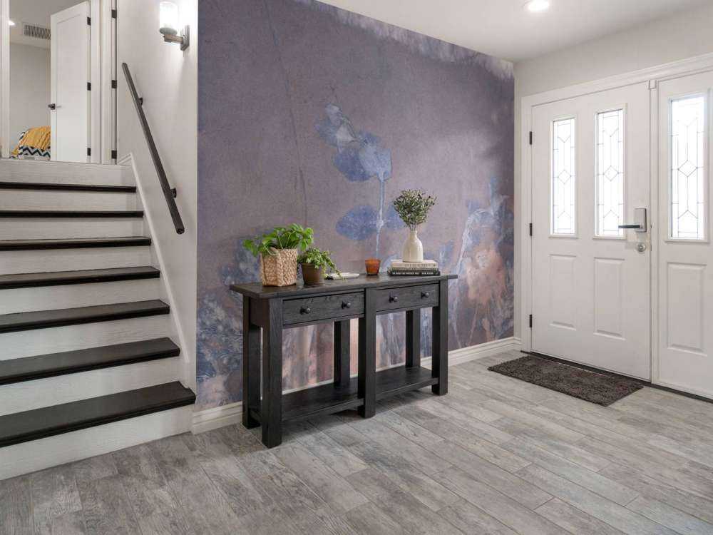 Wilde geranium og snebær - blå