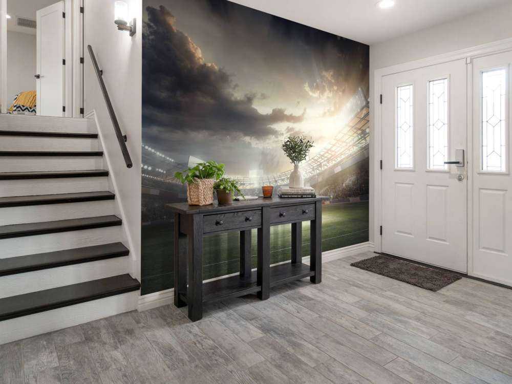 Stadion ved solnedgang