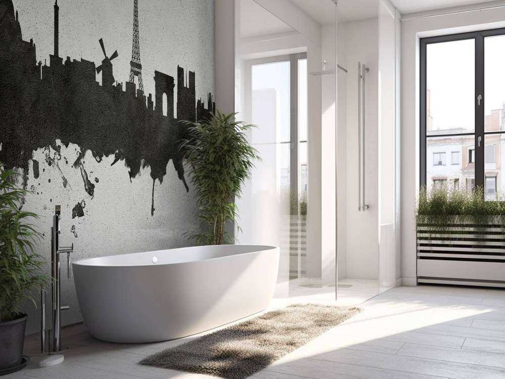 Akvarel skyline, Paris