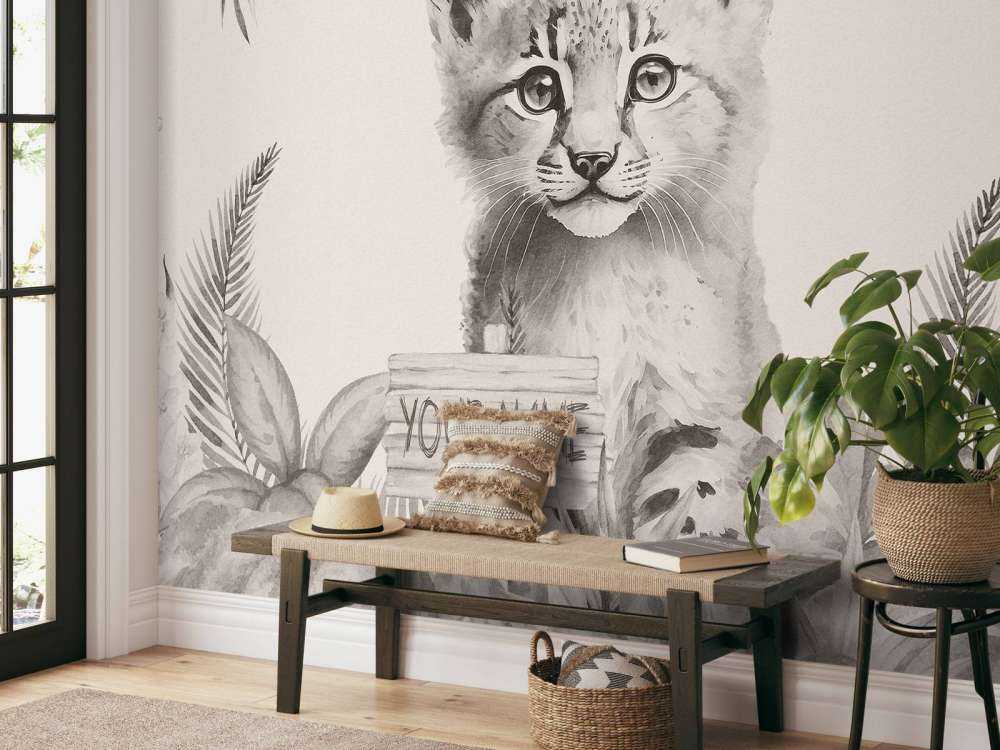 Losbaby i junglen beige