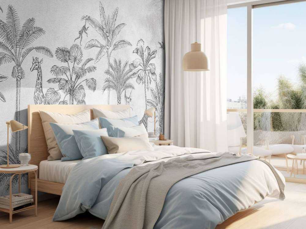 Tropisk dyr jungle grå