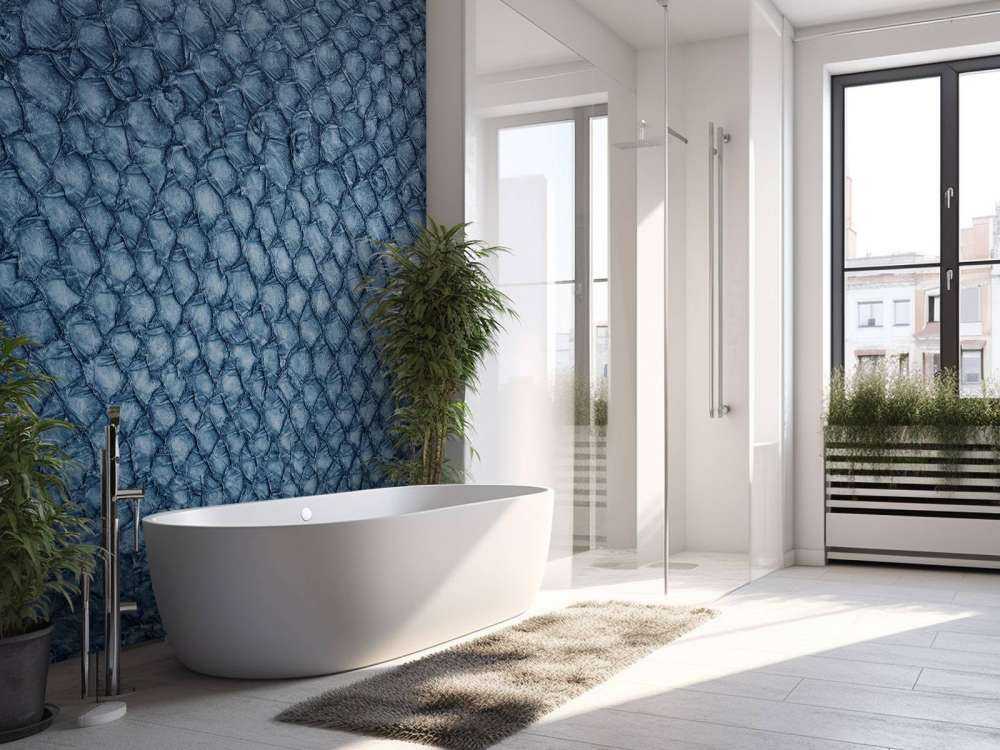 Lakseskind i blå farve