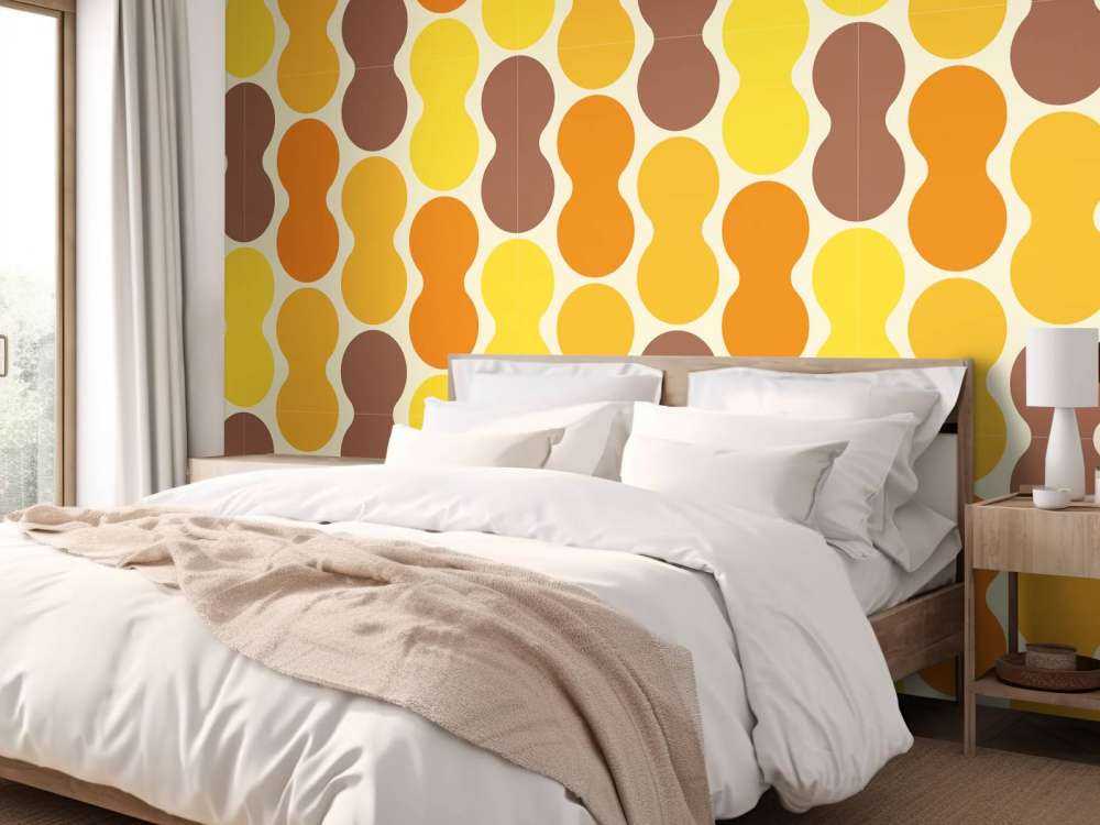 Retro blomstermønster