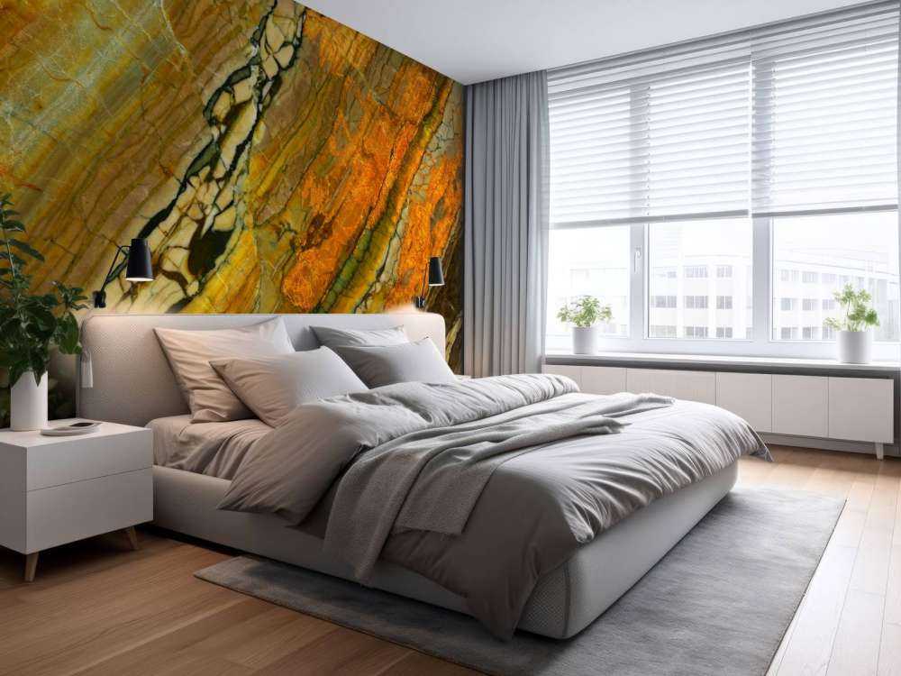 Marmor med mosaikstruktur