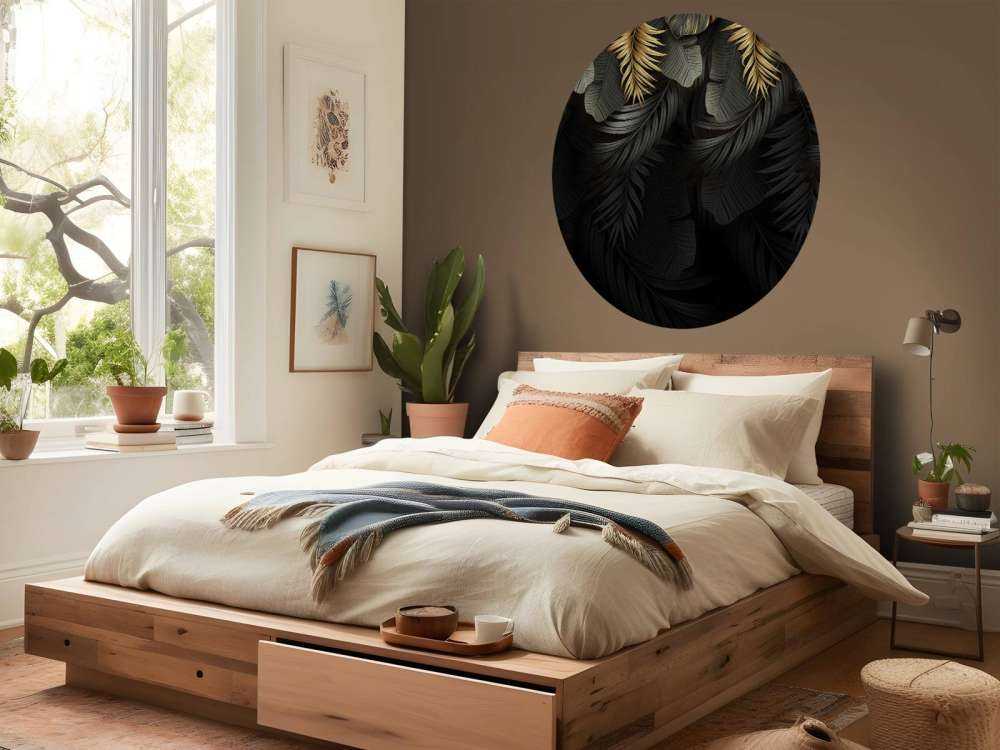 Blade på mørk baggrund