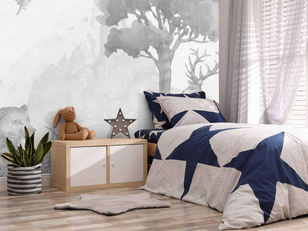 Skovens dyr i sort og hvidt