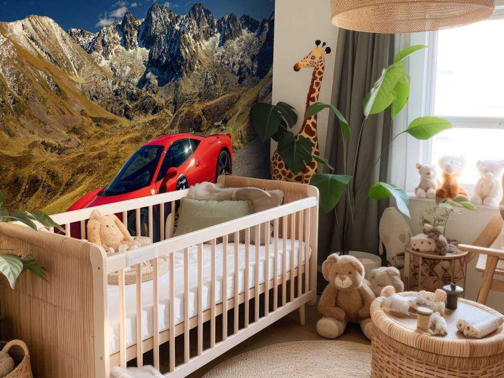 Ferrari 458 med alpentoppen