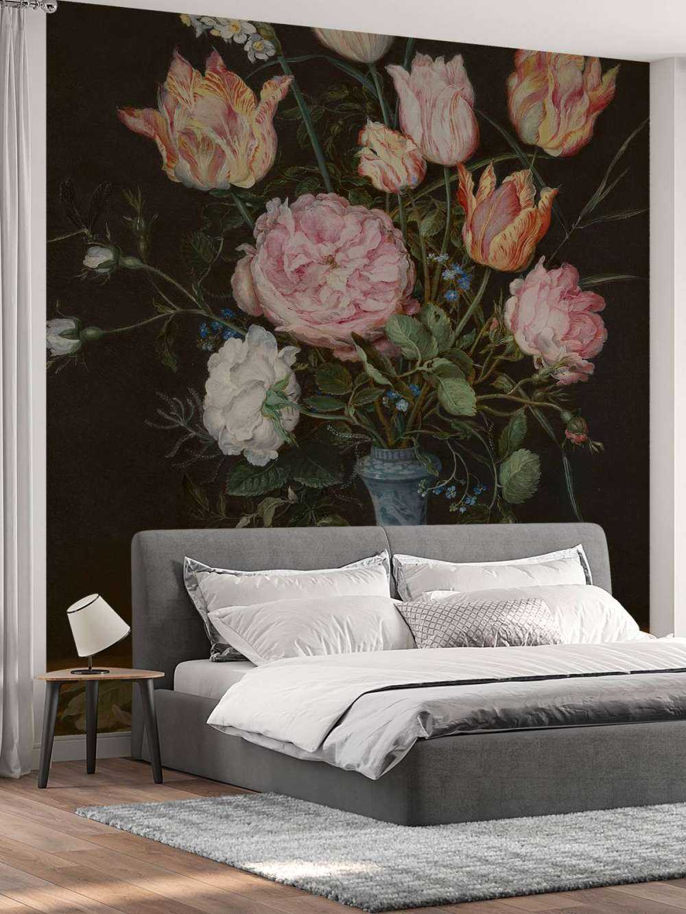 Wan-Li vase med blomster