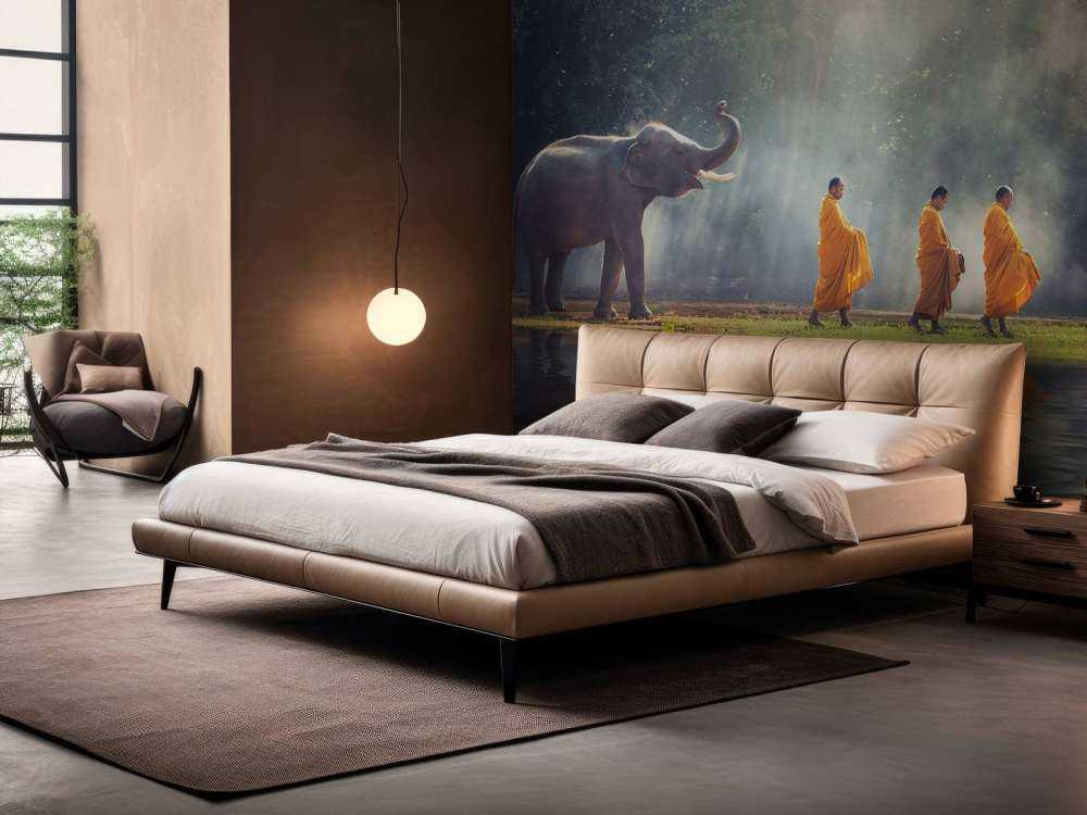 Elefant og buddhister