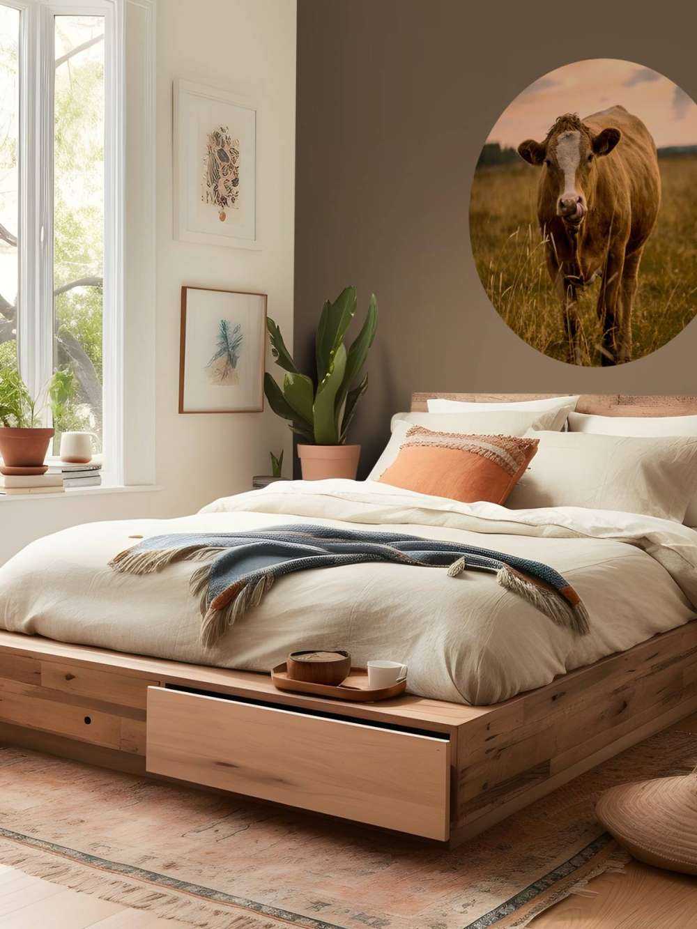 Ko med tungen i næsen