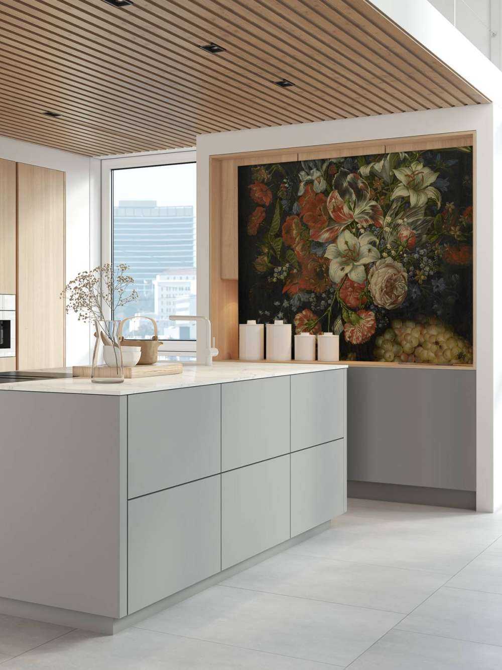 Stadig liv med blomster og frugter