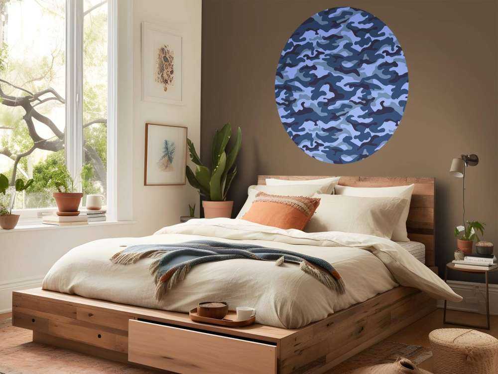 Blå camouflage