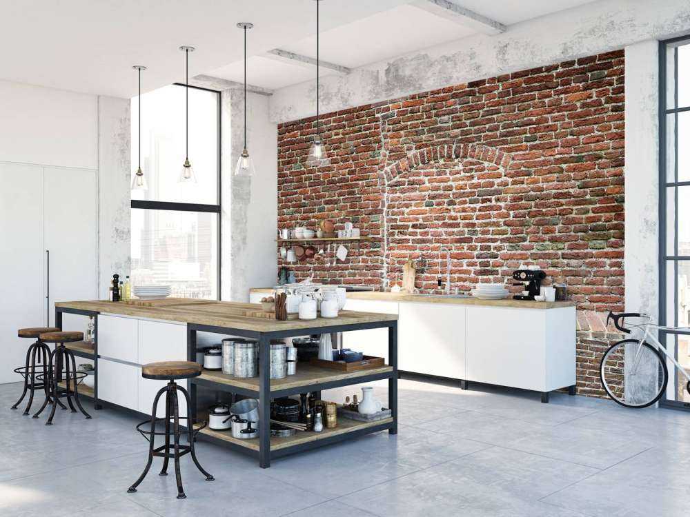 Gammel revnet mur