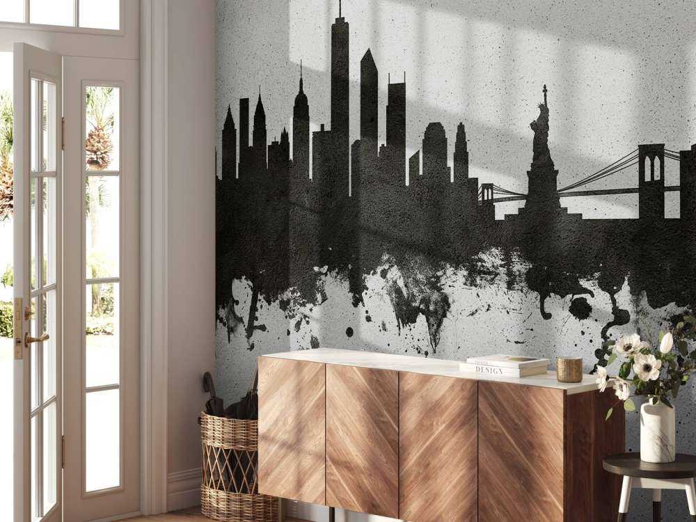 Akvarel skyline, New York