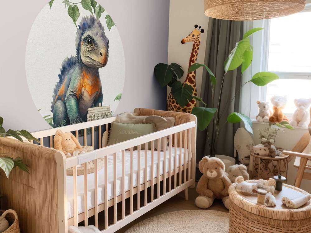 Baby ankylosaurus i junglen