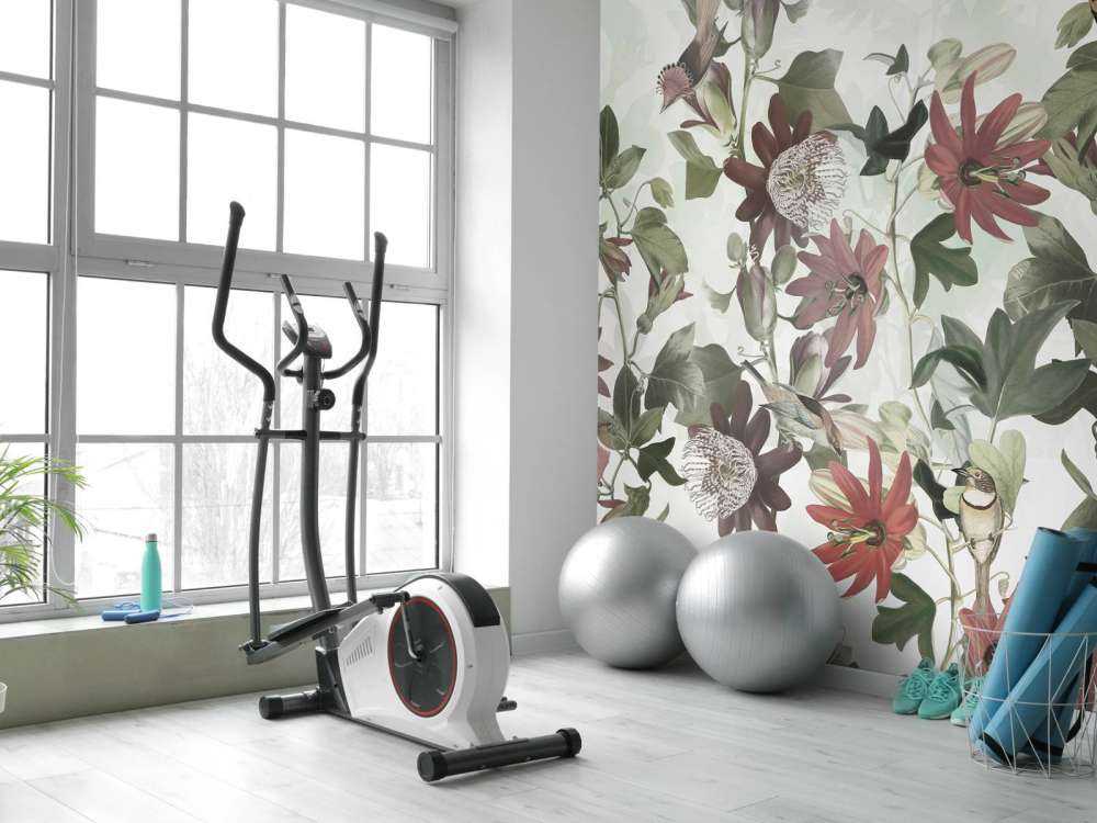 Syv fugle i fortryllet løv - pastelfarvet grøn