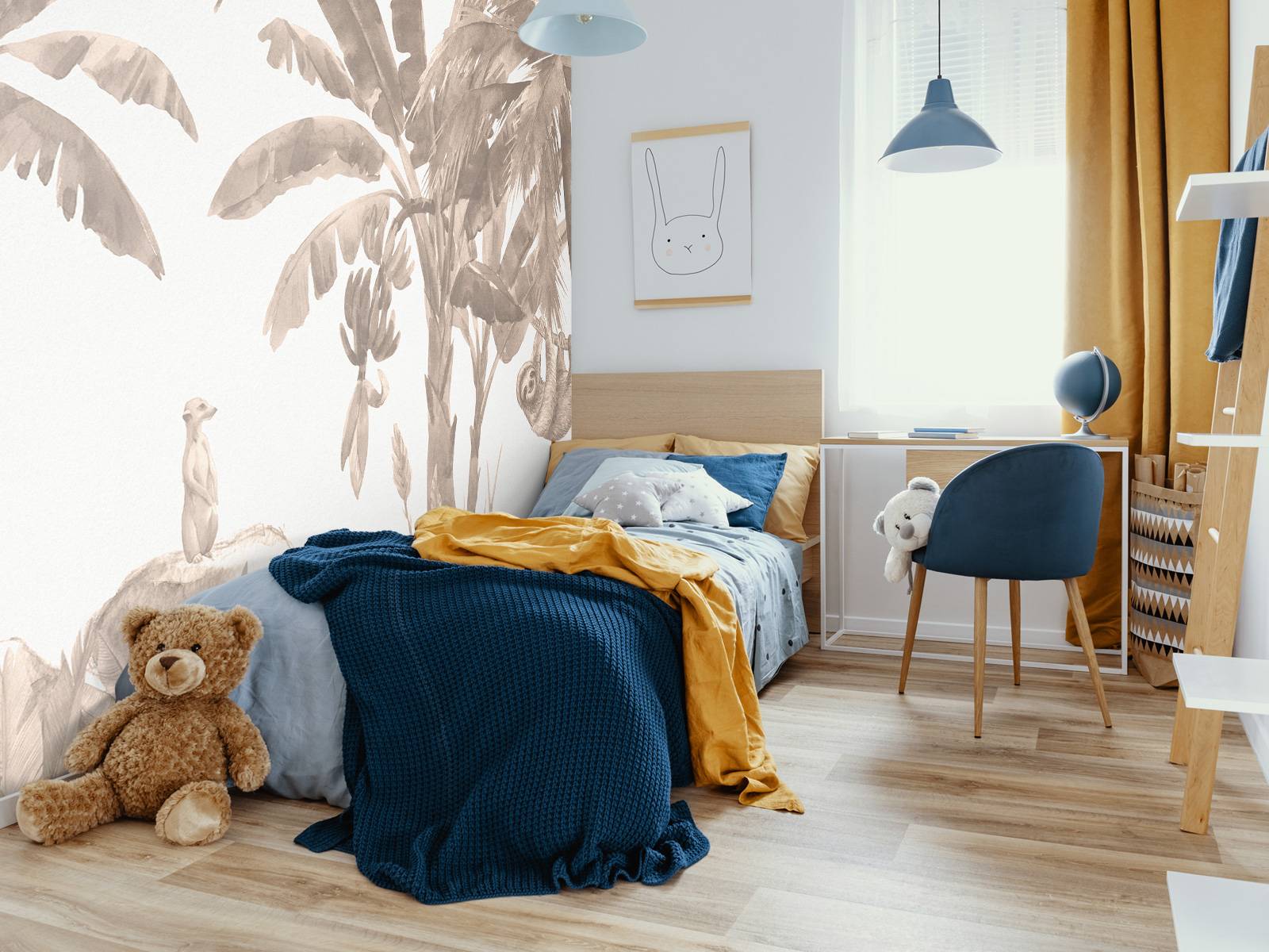 Små jungledyr i taupe