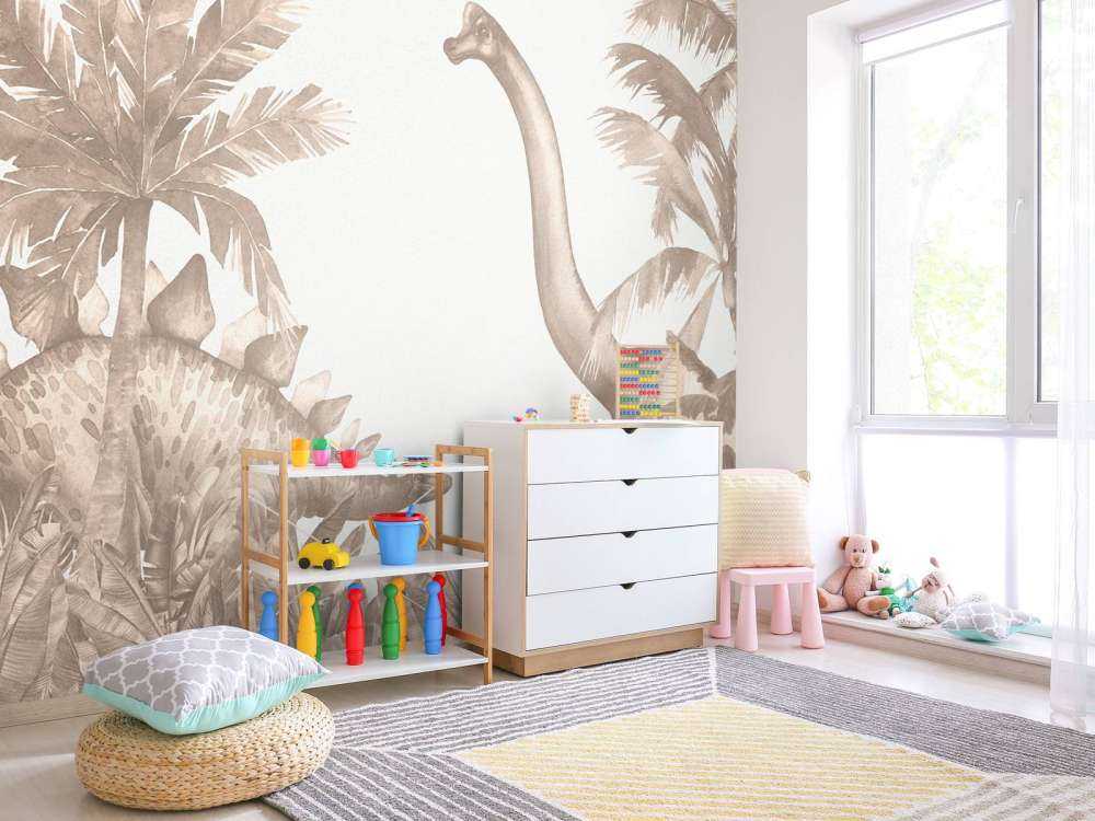 Dinosaurer i taupe