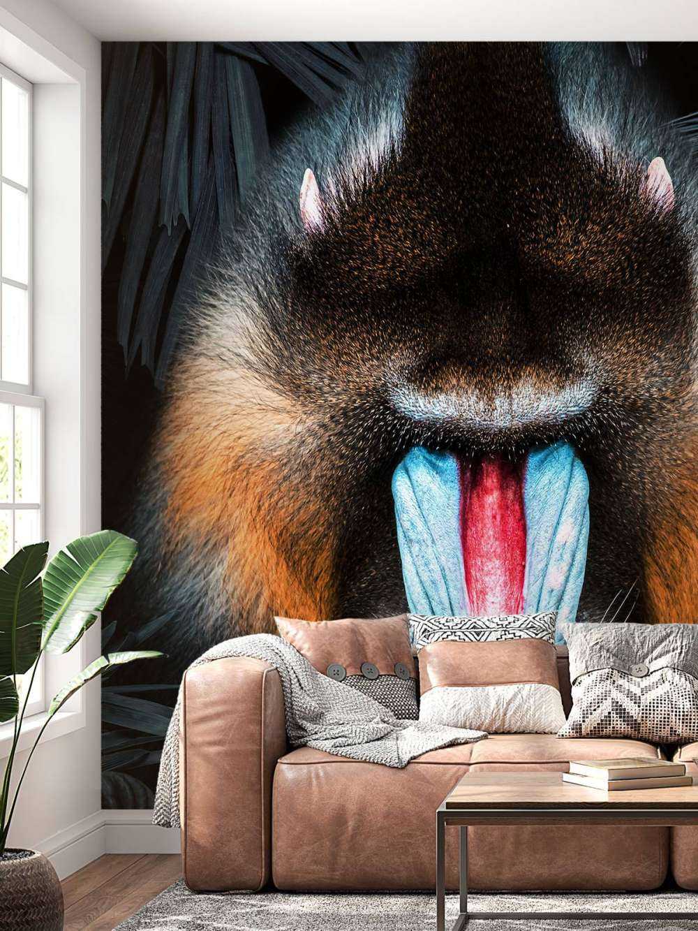 Mandrill Portræt