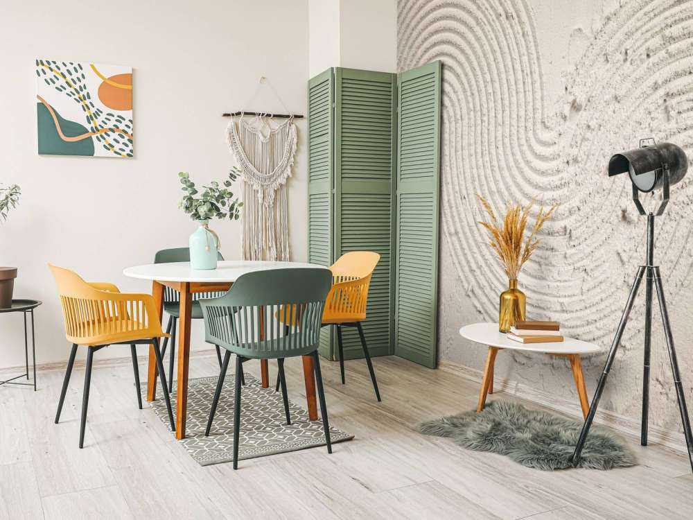 Kunst med teksturer i linned